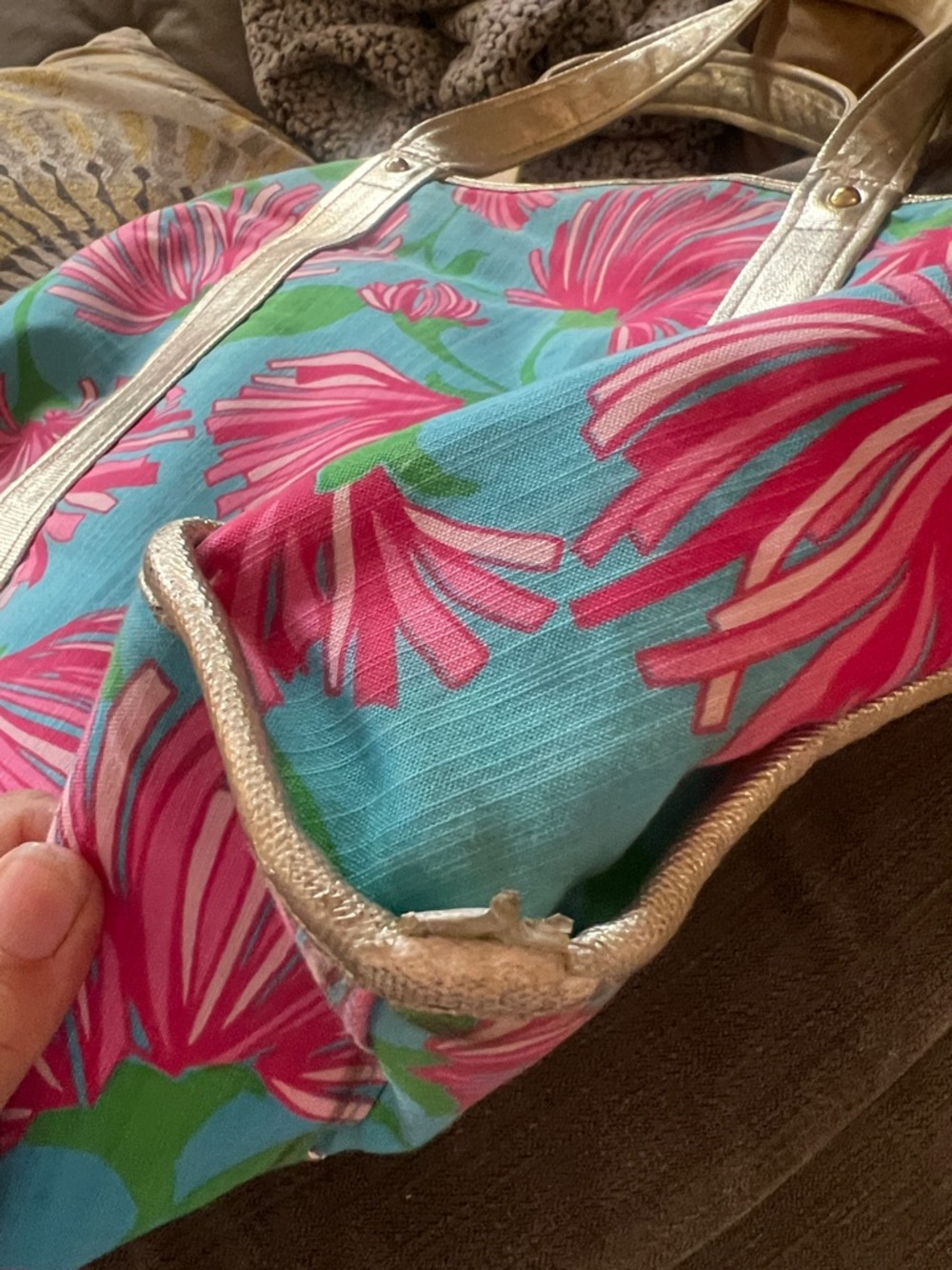 Vintage Score! 3  rare Coach 1 Lilly Pulitzer Patterned Tote Collection - Picture 10 of 15